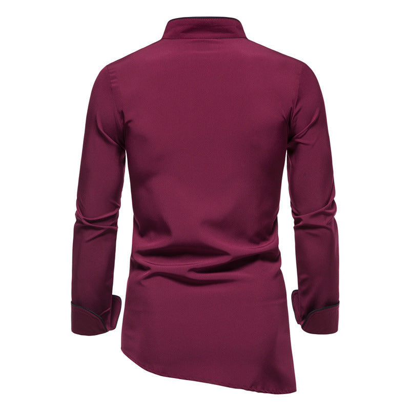 Men's Chef Jacket with Stylish Accents and Professional Cut