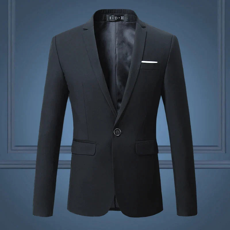 Men's Classic Blazer - Timeless Elegance for All Autumn Occasions