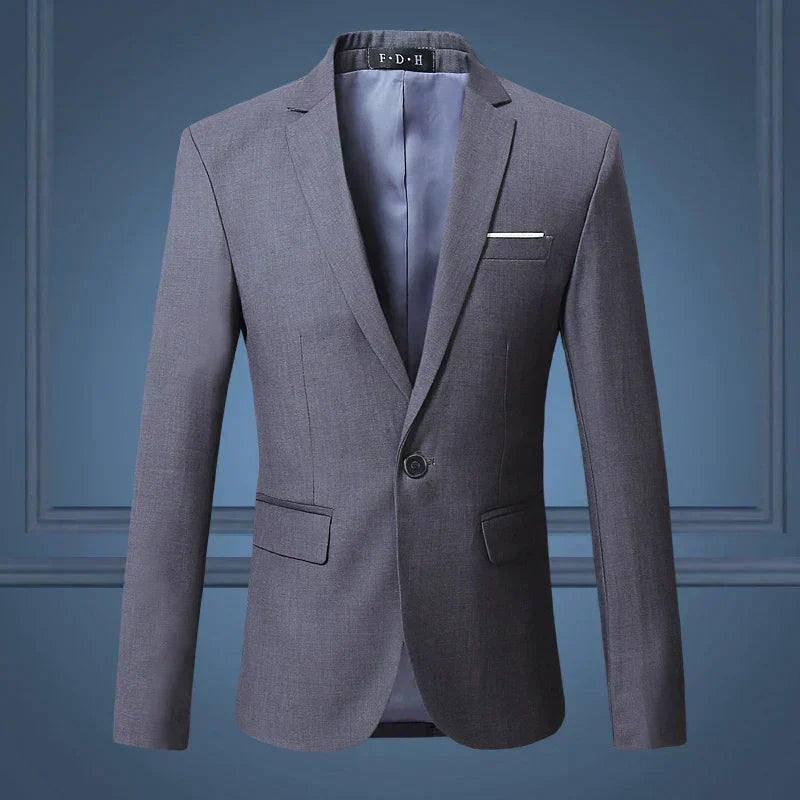 Men's Classic Blazer - Timeless Elegance for All Autumn Occasions