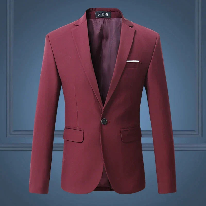 Men's Classic Blazer - Timeless Elegance for All Autumn Occasions