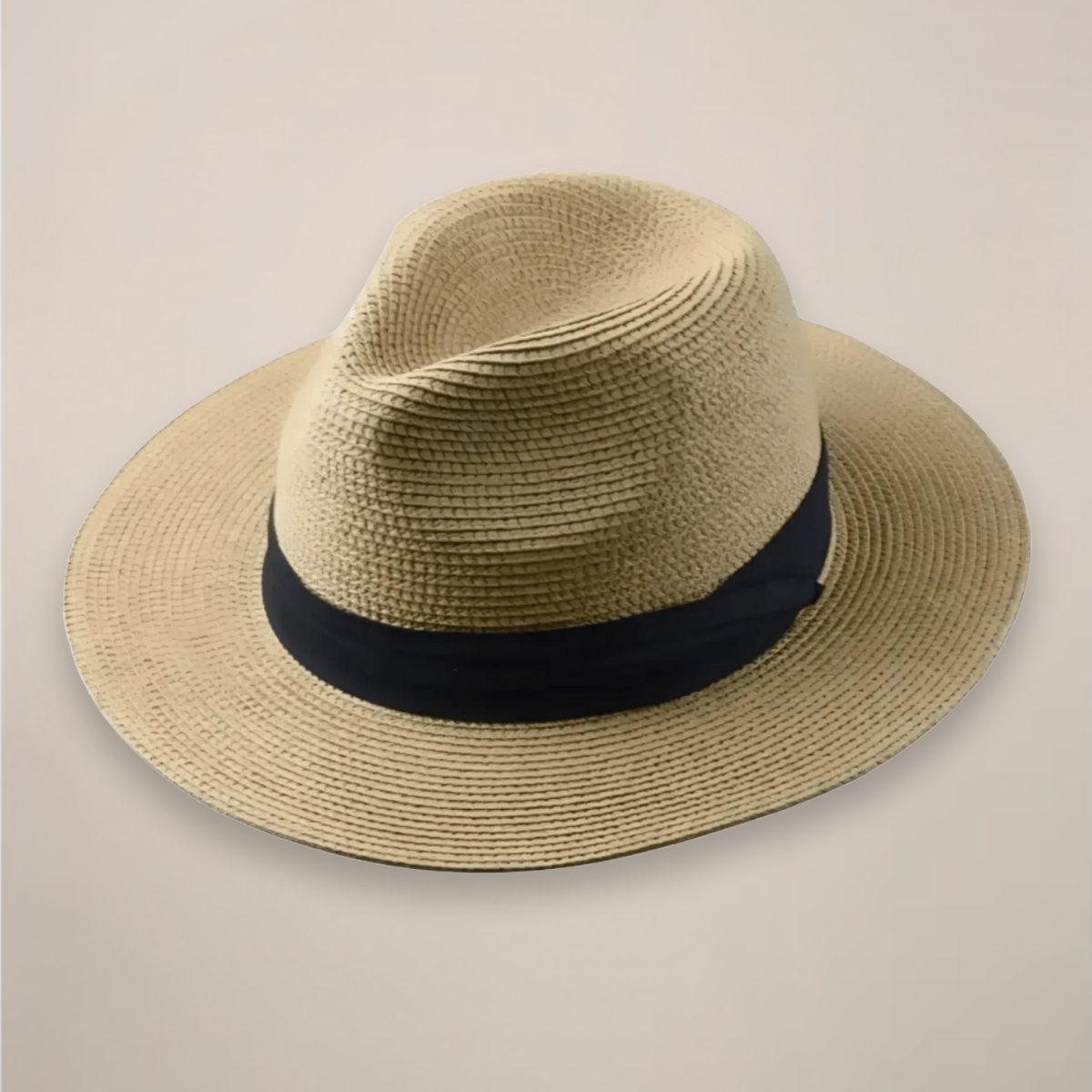 Men's Classic Summer Wide-Brim Panama Hat for Timeless Style