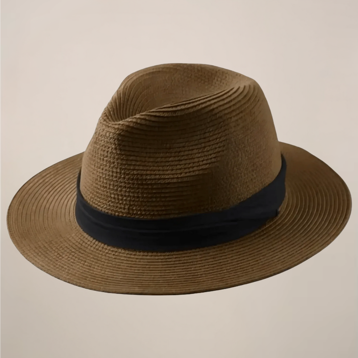 Men's Classic Summer Wide-Brim Panama Hat for Timeless Style