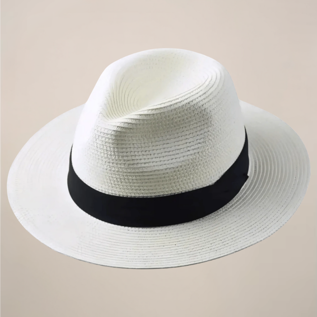 Men's Classic Summer Wide-Brim Panama Hat for Timeless Style
