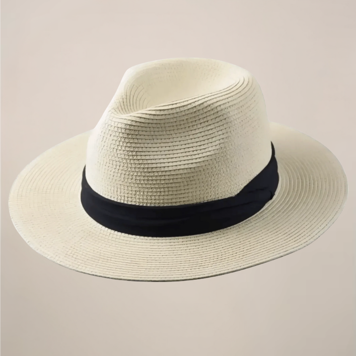 Men's Classic Summer Wide-Brim Panama Hat for Timeless Style