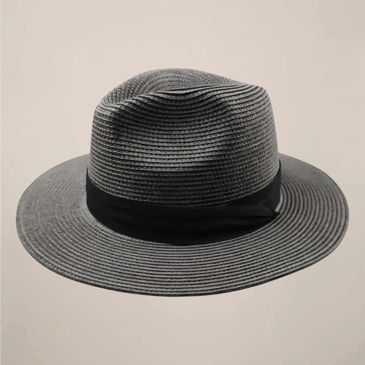 Men's Classic Summer Wide-Brim Panama Hat for Timeless Style