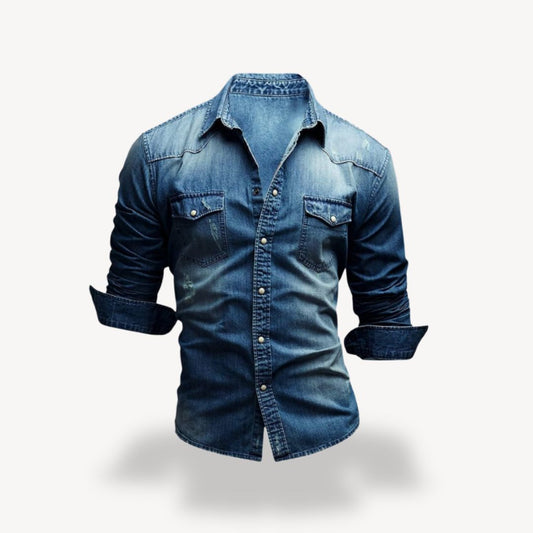 Men's Classic Western Shirt with Snap Buttons