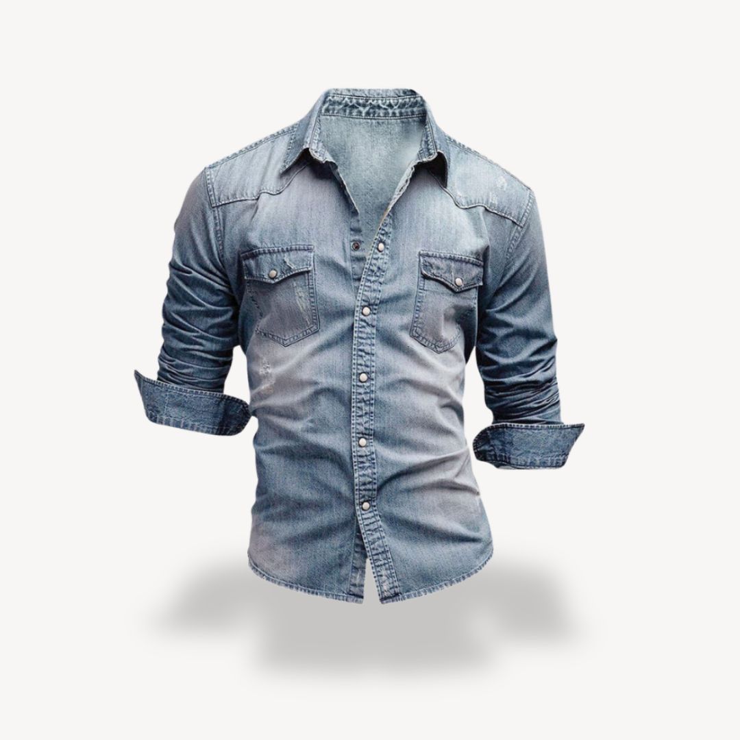 Men's Classic Western Shirt with Snap Buttons