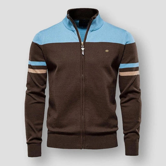 Men's Colorblock Zip-Up Jacket