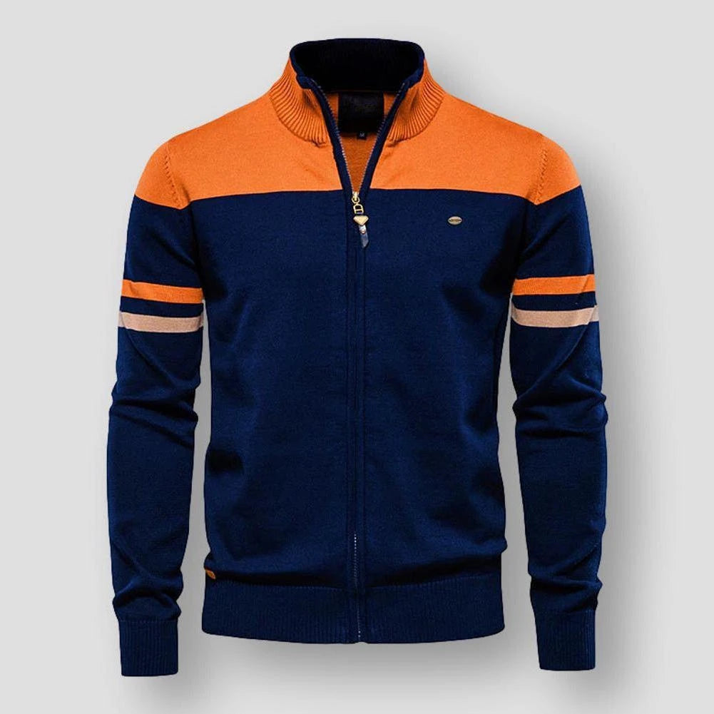 Men's Colorblock Zip-Up Jacket