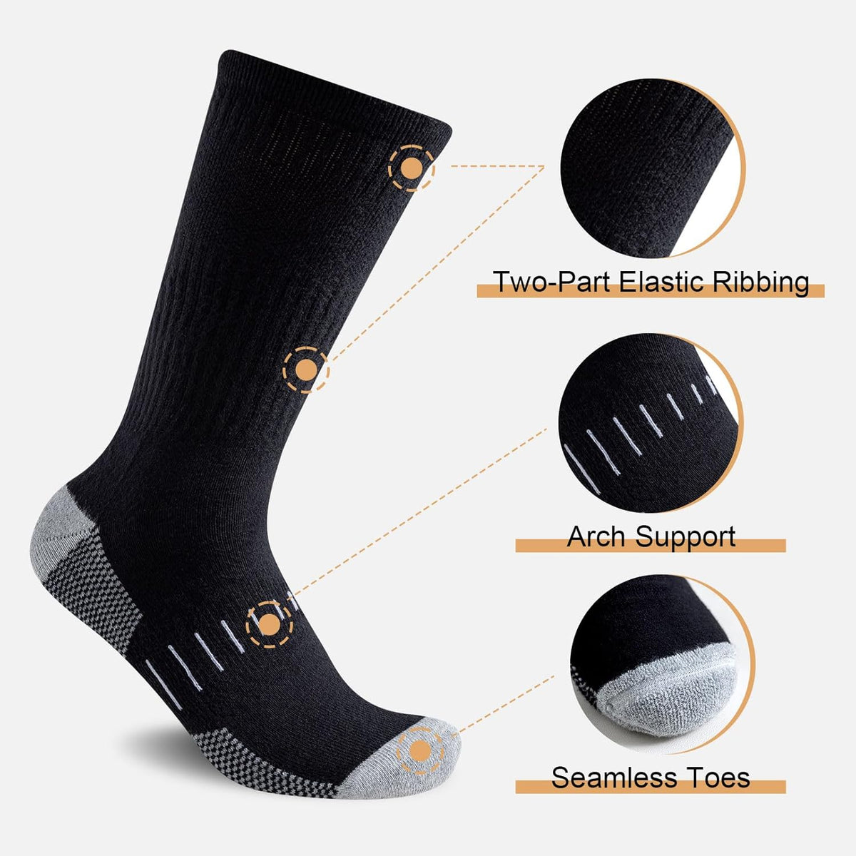 Men's Crew Socks (6 Pairs)