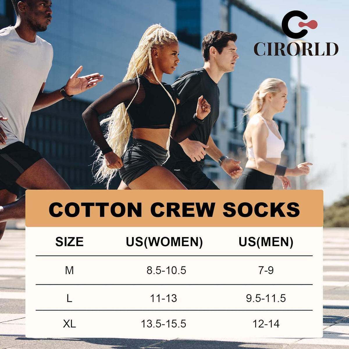 Men's Crew Socks (6 Pairs)