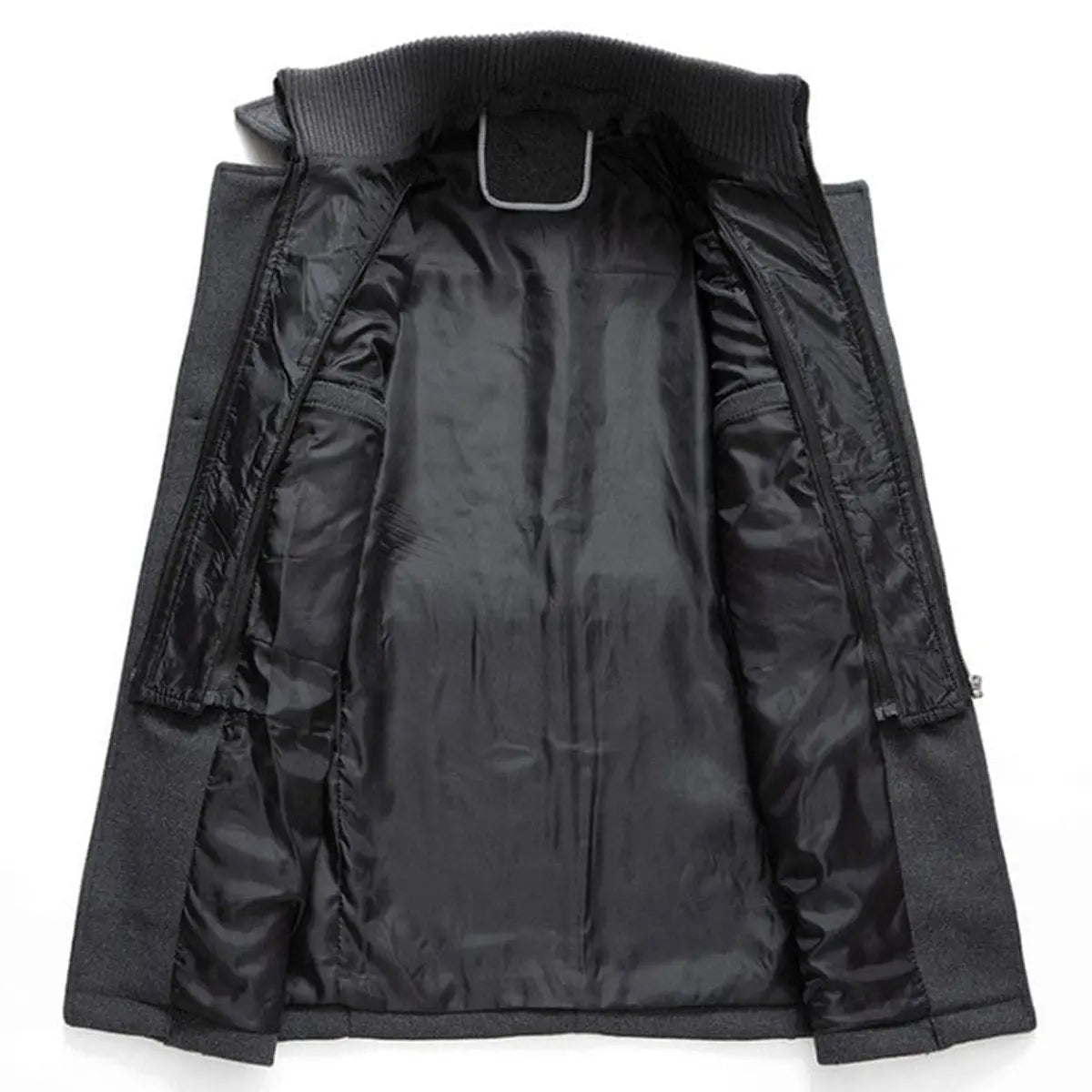 Men's Double-Layer Winter Coat with Collar