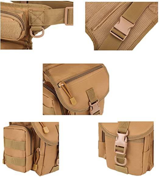 Men's Durable Tactical Drop Leg Bag – Water-Resistant & Multi-Pocket