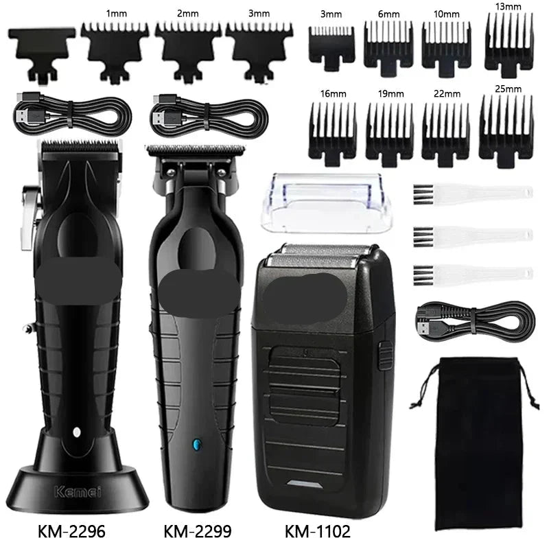 Men's Electric Hair Clipper & Shaver Kit