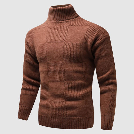 Men's Fitted Turtleneck Sweater