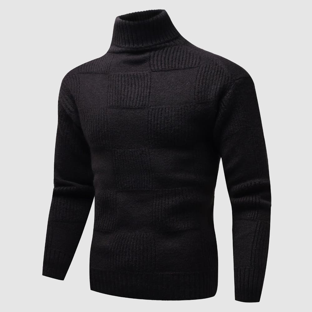 Men's Fitted Turtleneck Sweater