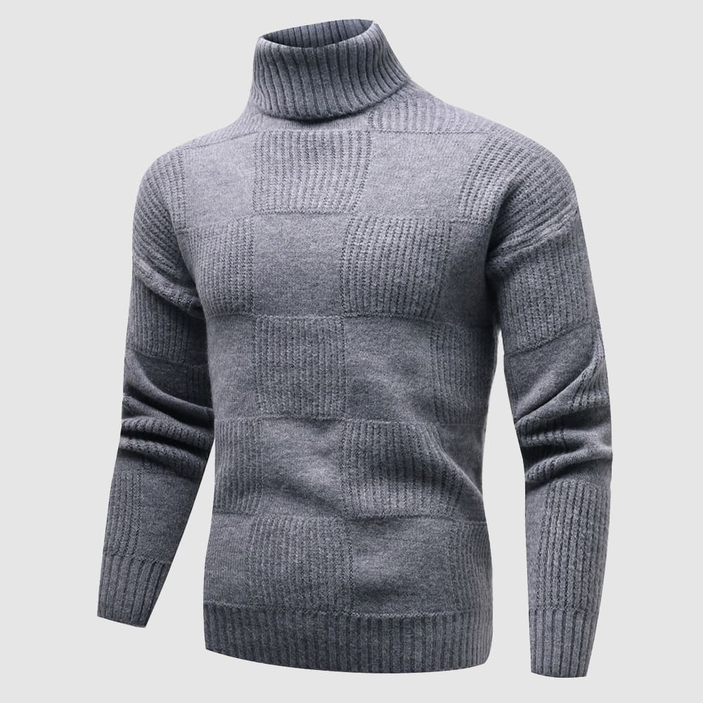 Men's Fitted Turtleneck Sweater