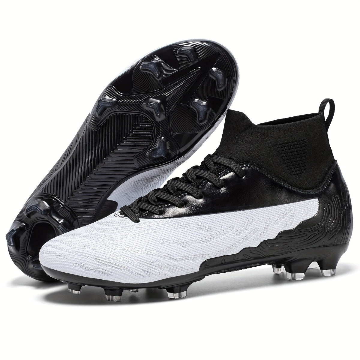 Men's Football Boots with Grip and High Ankle Support