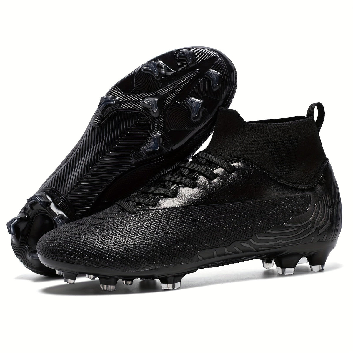 Men's Football Boots with Grip and High Ankle Support