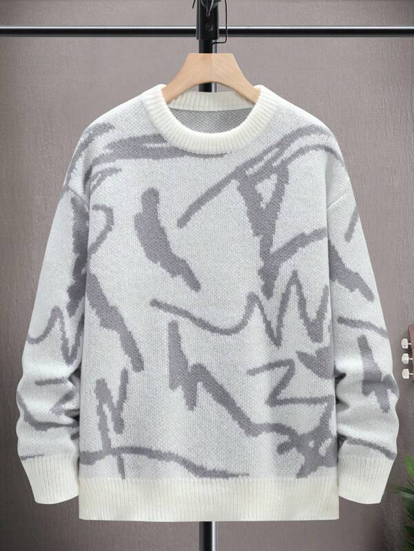 Men's Graphic Print Sweater