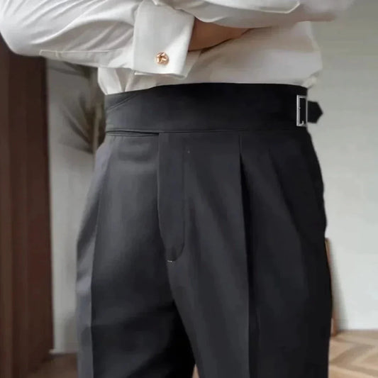 Men's Gurkha Trousers - Retro Elegance