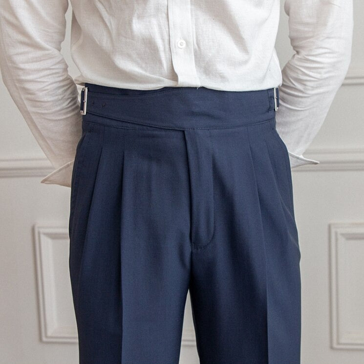 Men's Gurkha Trousers - Retro Elegance