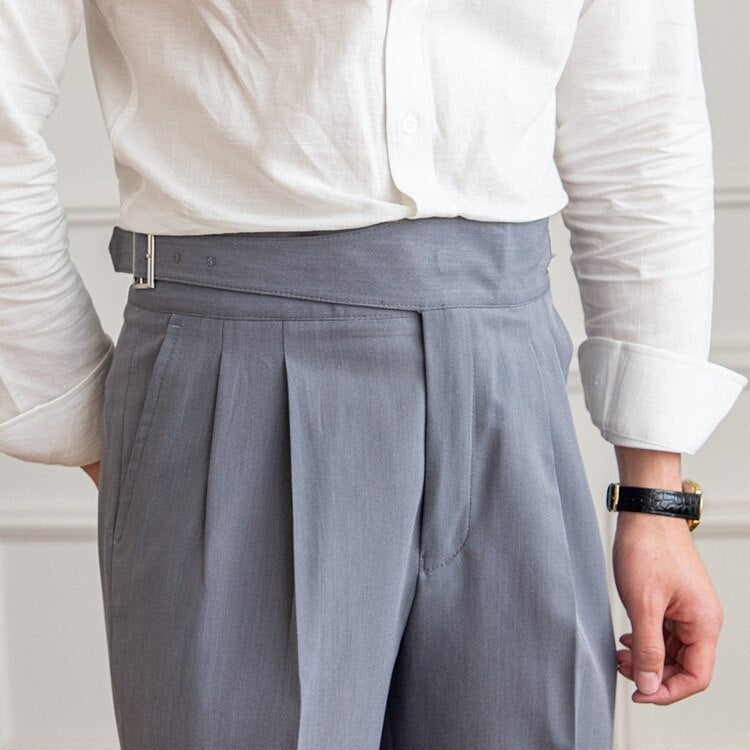 Men's Gurkha Trousers - Retro Elegance