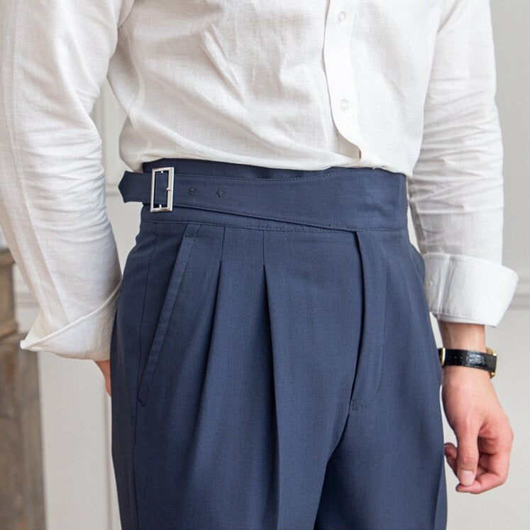 Men's Gurkha Trousers - Retro Elegance