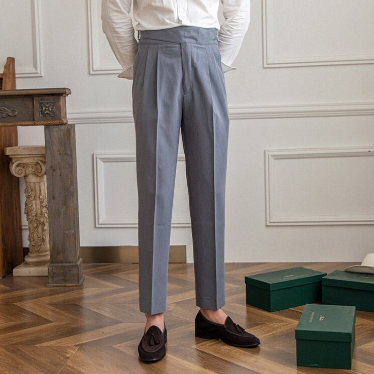 Men's Gurkha Trousers - Retro Elegance