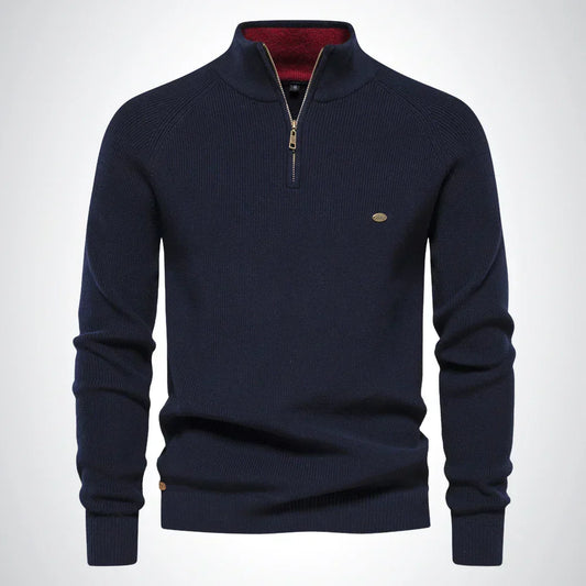 Men's Half-Zip Sweater – Easy-Care Style