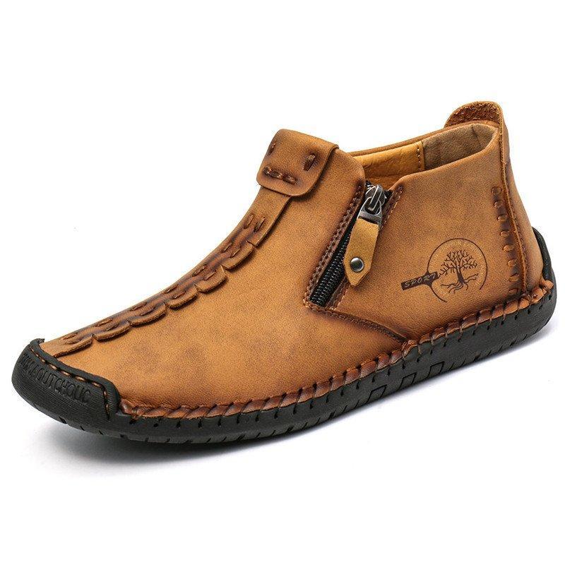 Men's Hand-Stitched Non-Slip Casual Ankle Boots