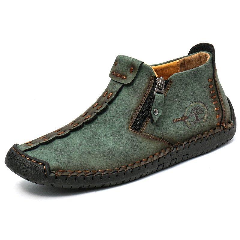 Men's Hand-Stitched Non-Slip Casual Ankle Boots