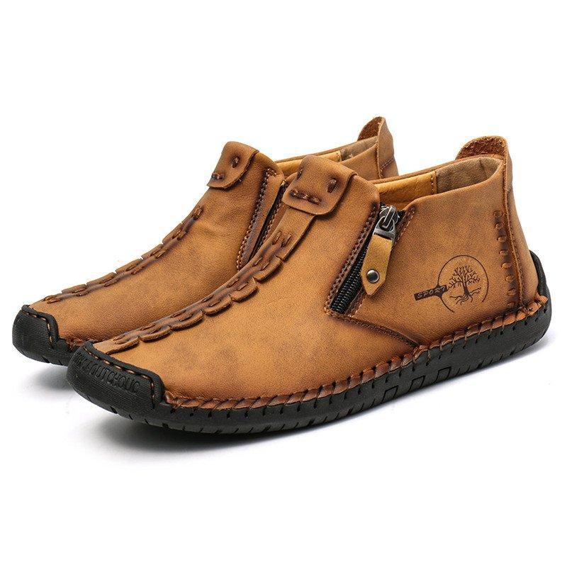 Men's Hand-Stitched Non-Slip Casual Ankle Boots