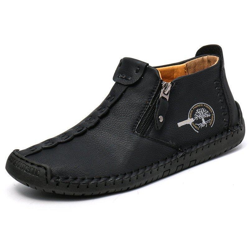 Men's Hand-Stitched Non-Slip Casual Ankle Boots