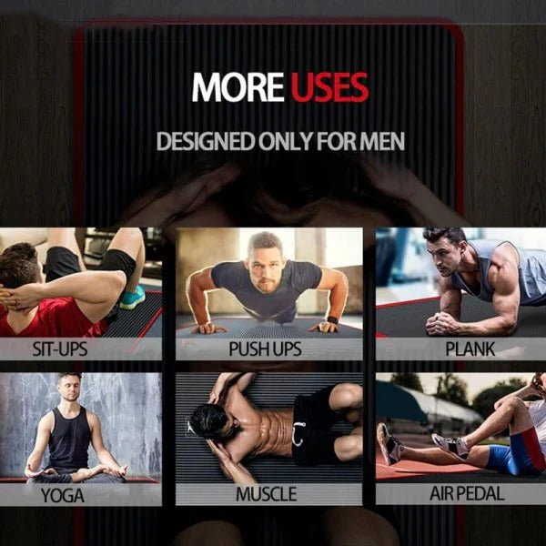 Men's High-Density Non-Slip Exercise Mat for Home & Gym