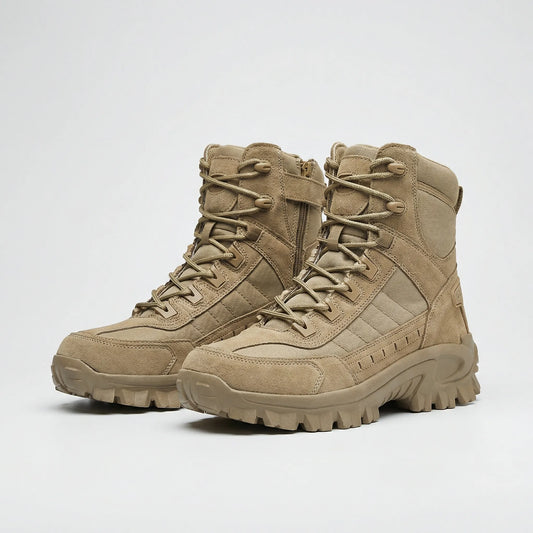 Men's High-Top Lace-Up Tactical Boots