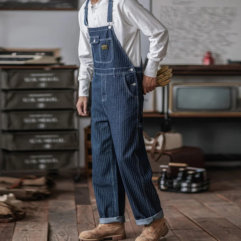 Men's Indigo Bib Overalls | Comfort and Durability