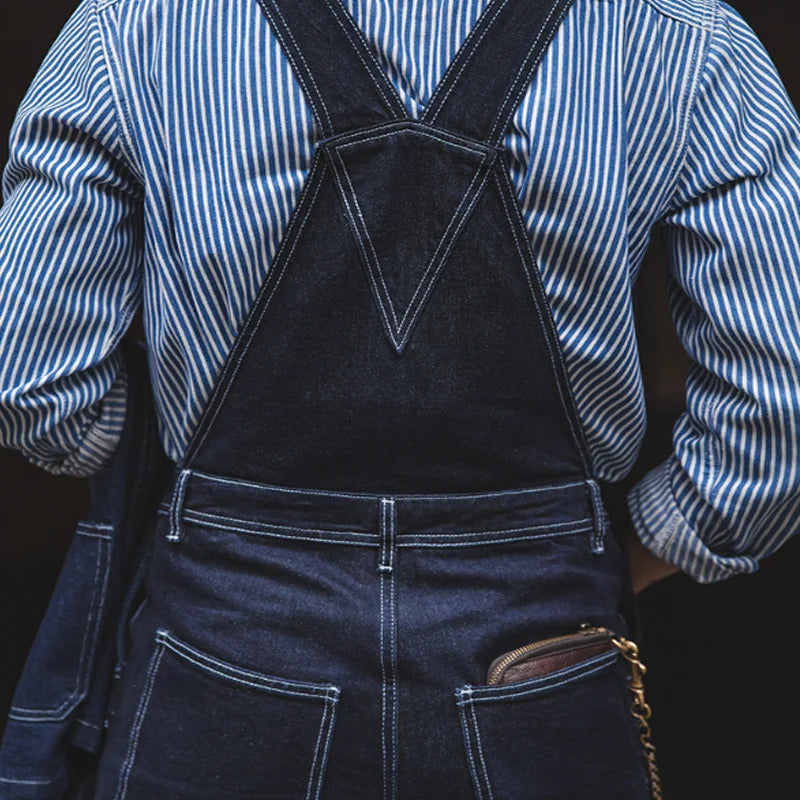 Men's Indigo Bib Overalls | Comfort and Durability