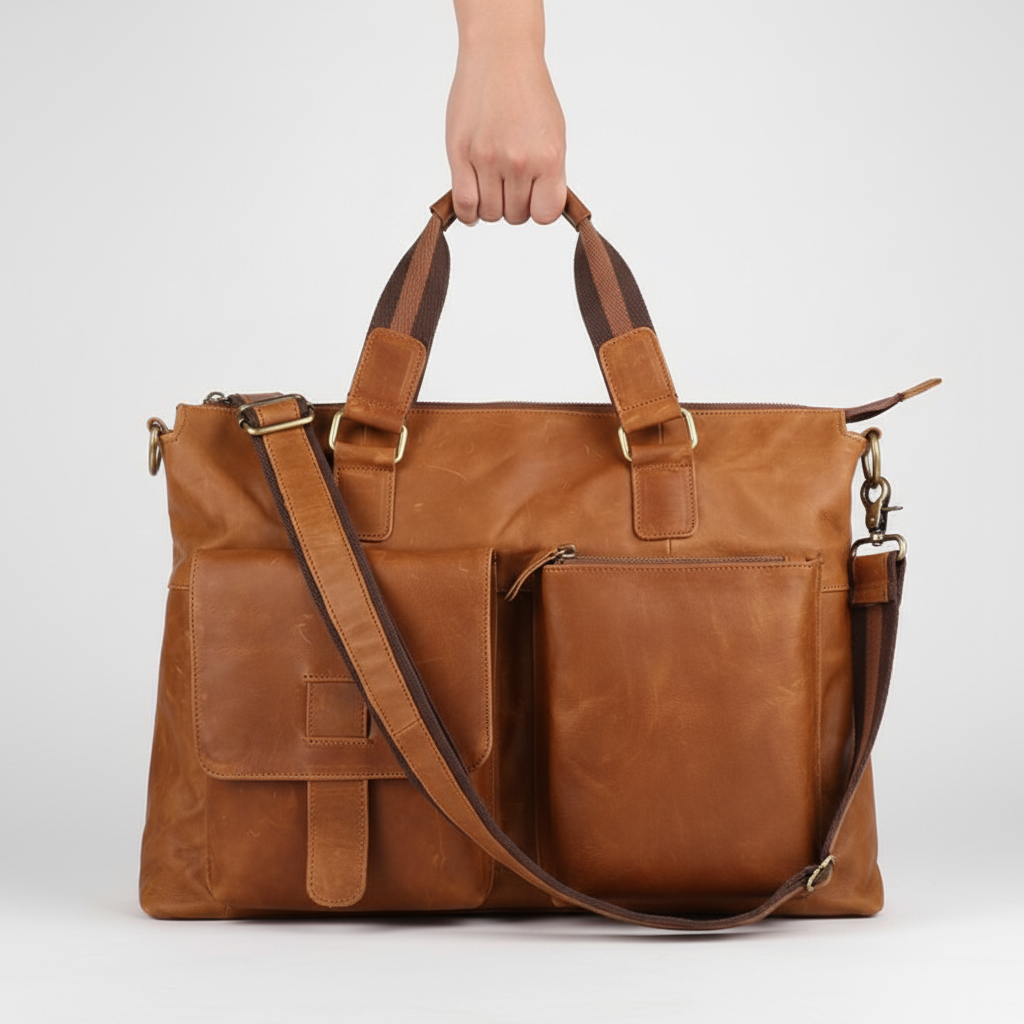 Men's Large Briefcase - Elegant and Functional for Work