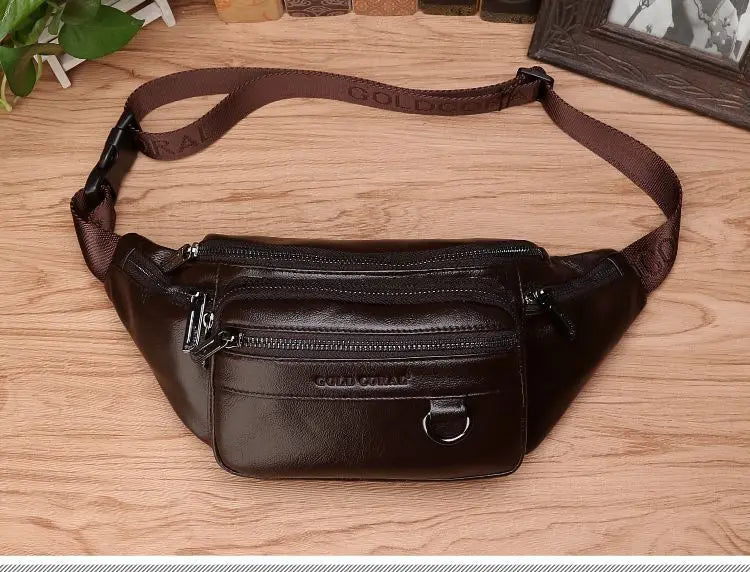 Men's Large Capacity Waist Bag – Belt and Crossbody Travel Fanny Pack