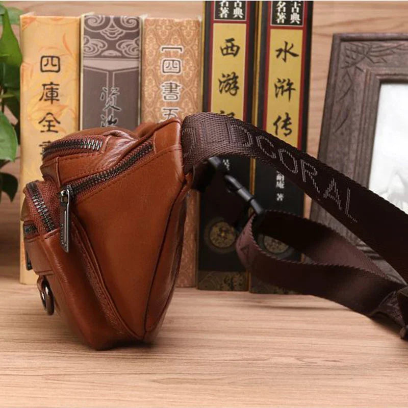 Men's Large Capacity Waist Bag – Belt and Crossbody Travel Fanny Pack