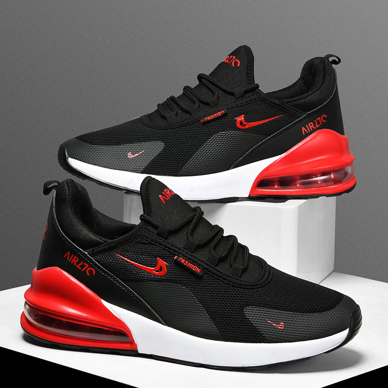 Men's Lightweight Sneakers with Visible Air Cushioning and Sporty Outsole