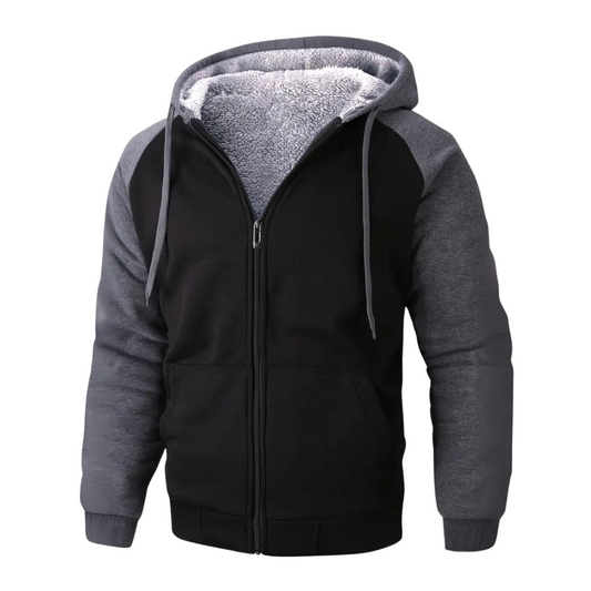 Men's Lined Zip-Up Hoodie