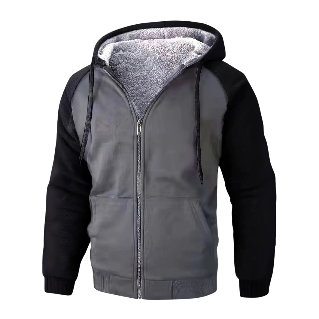 Men's Lined Zip-Up Hoodie