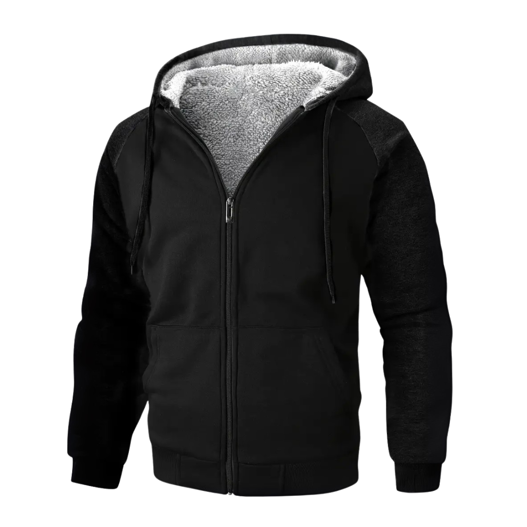 Men's Lined Zip-Up Hoodie