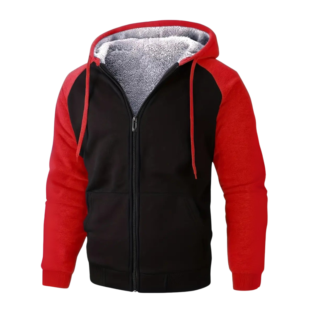 Men's Lined Zip-Up Hoodie