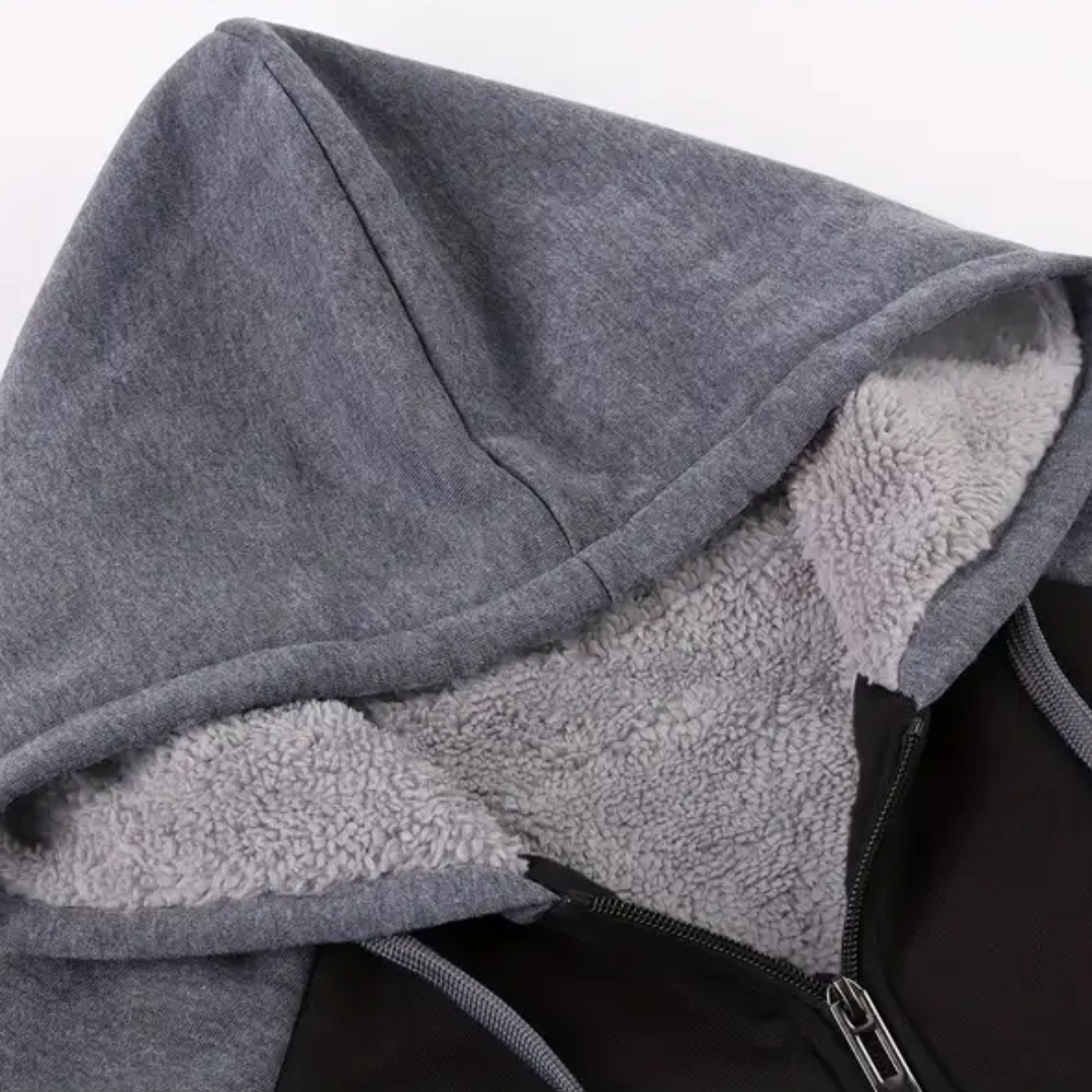 Men's Lined Zip-Up Hoodie