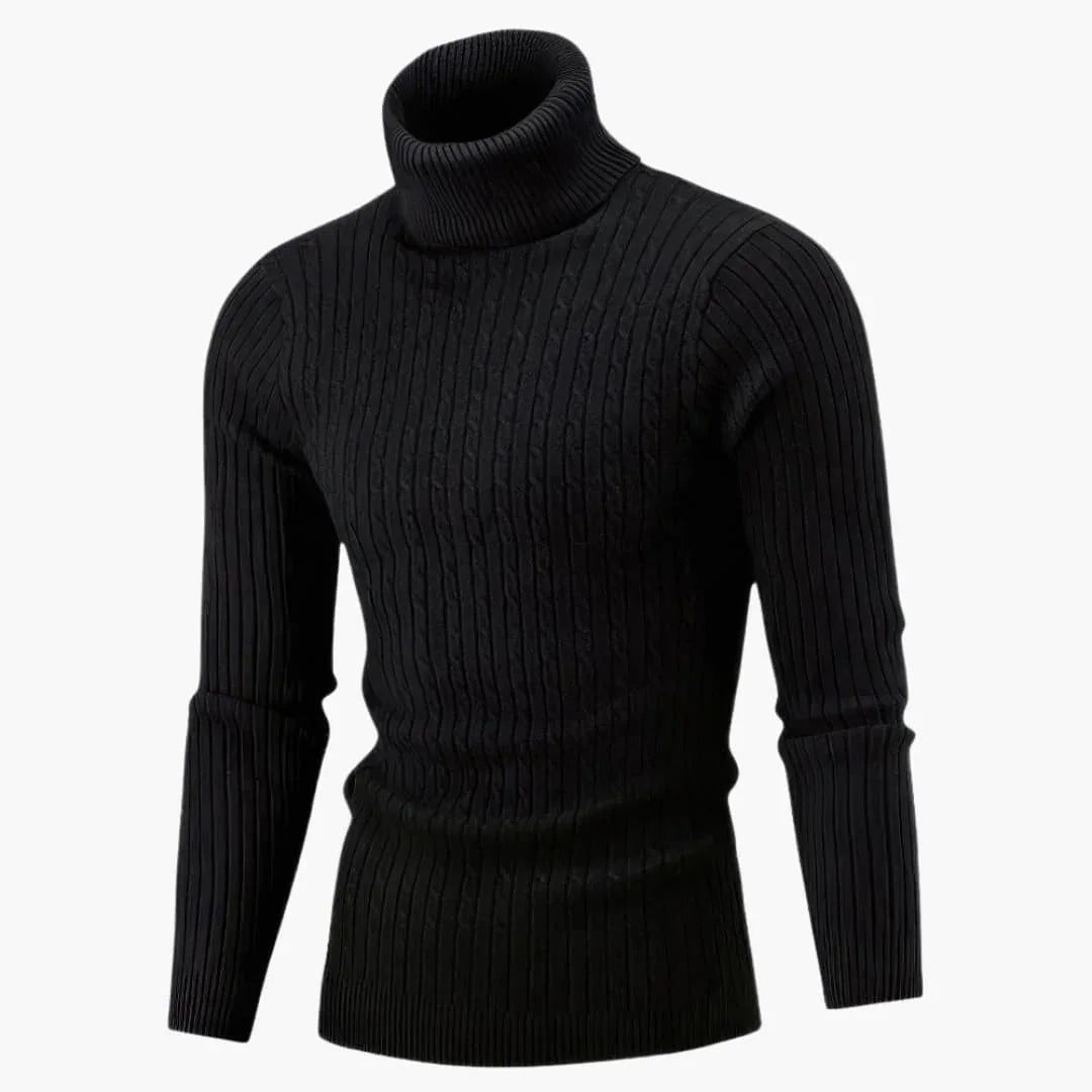 Men's Long-Sleeve Turtleneck Sweater