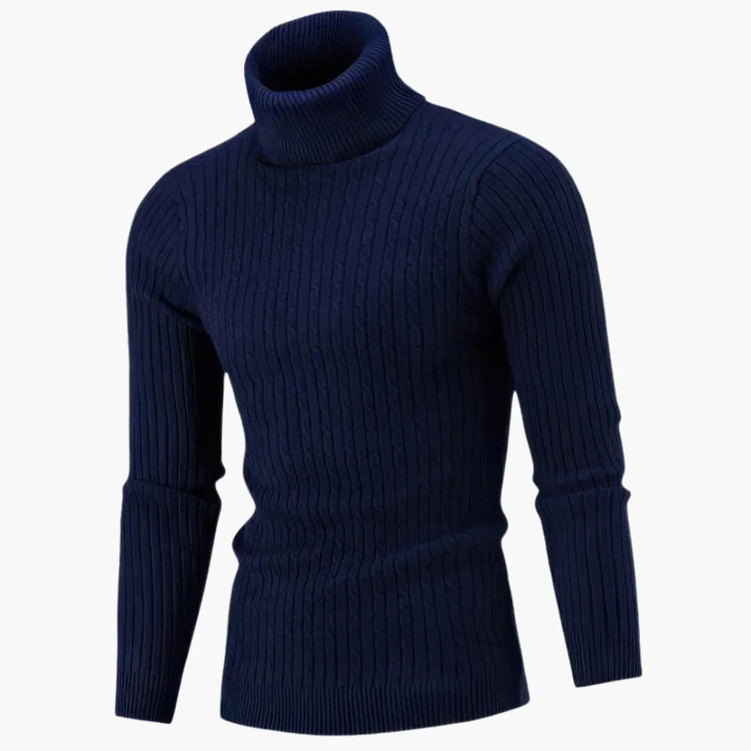 Men's Long-Sleeve Turtleneck Sweater