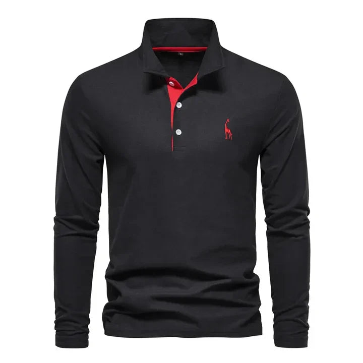 Men's Long-Sleeved Polo Shirt